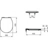 Сиденье с крышкой IDEAL STANDARD Connect Air E036501