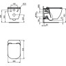 Крышка-сиденье IDEAL STANDARD Tesi T3527V1
